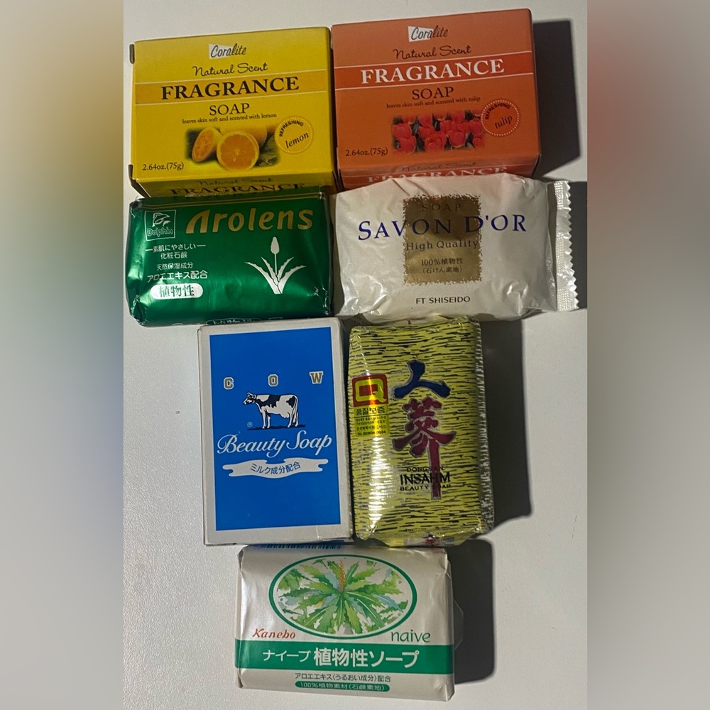 Collection  Of Various Bar Soaps From Different  Brands